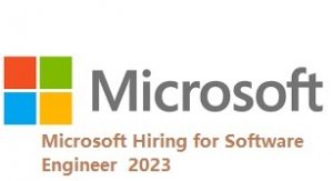 Microsoft Hiring for Software Engineering